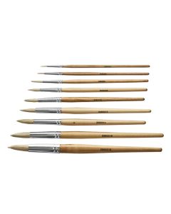 Specialist Crafts Student Round Hog Short Handled Brushes