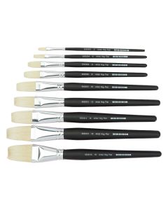 Specialist Crafts Artist Flat Hog Short Handled Brushes