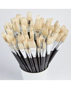 Artist Flat Hog Brush Bulk Pack