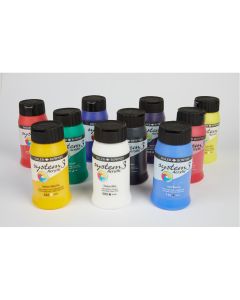 System 3 Original Acrylic Colours 500ml - Assorted Set