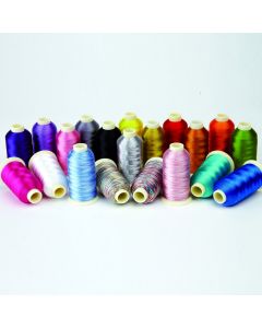 Marathon Viscose Rayon Embroidery Thread - Mixed. Pack of 20